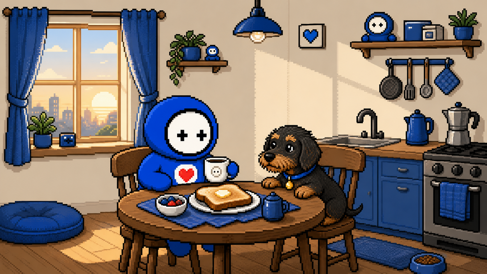 NABOT and Bodza having breakfast